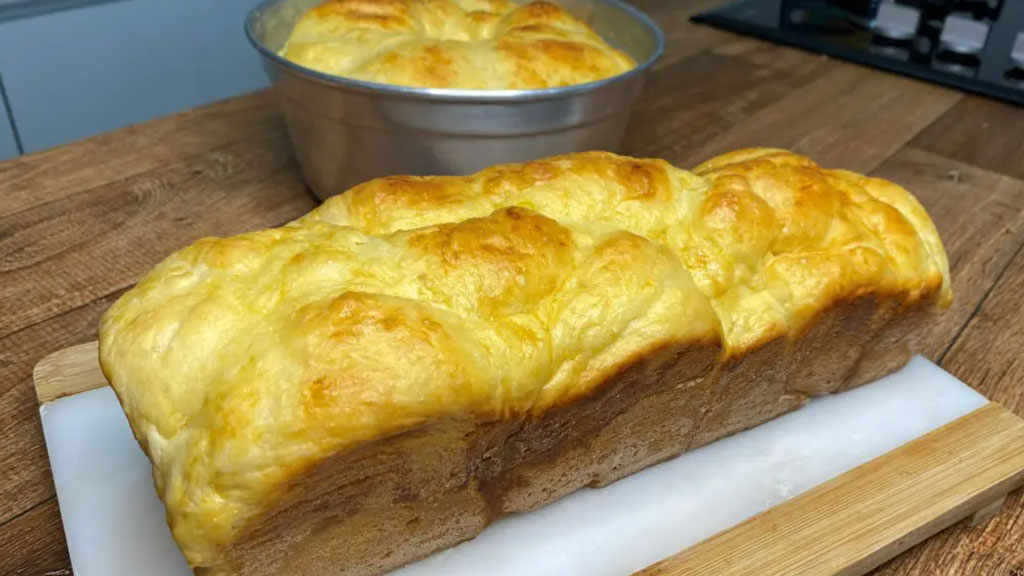 Pão caseiro feito em minutos