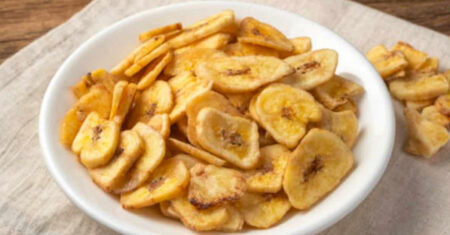 Chips de banana de forno, ótima opção como aperitivo, veja
