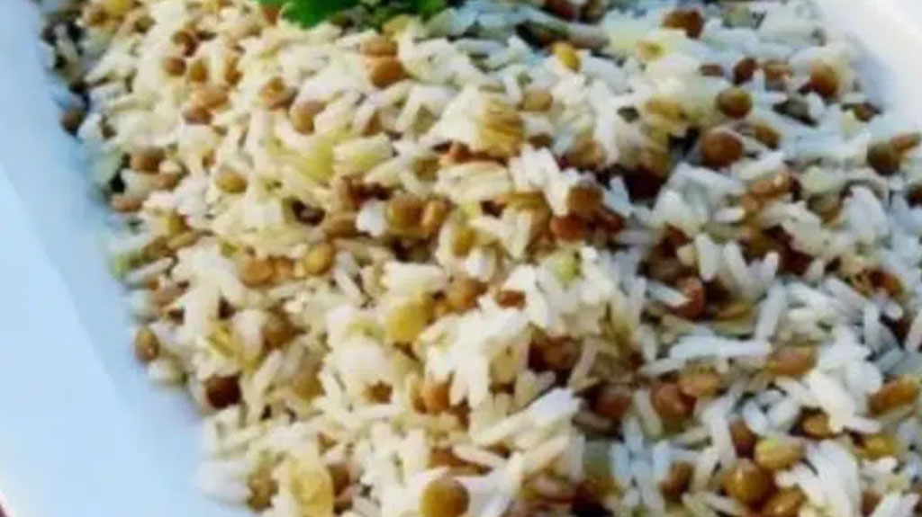 Arroz com lentilha