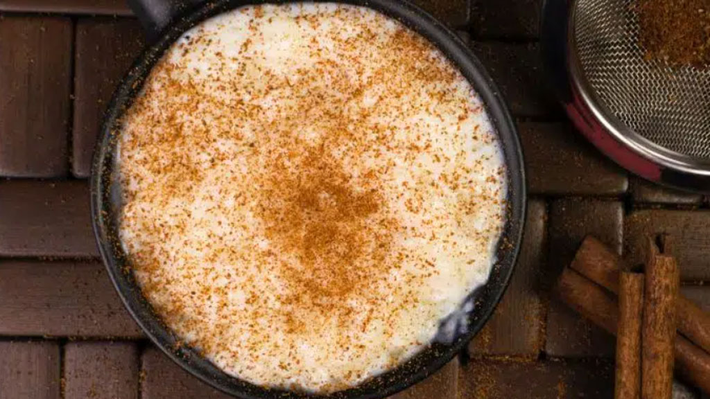 Arroz doce com amendoim