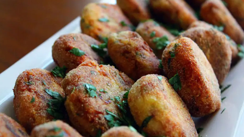 Bolinho de carne igual da feira