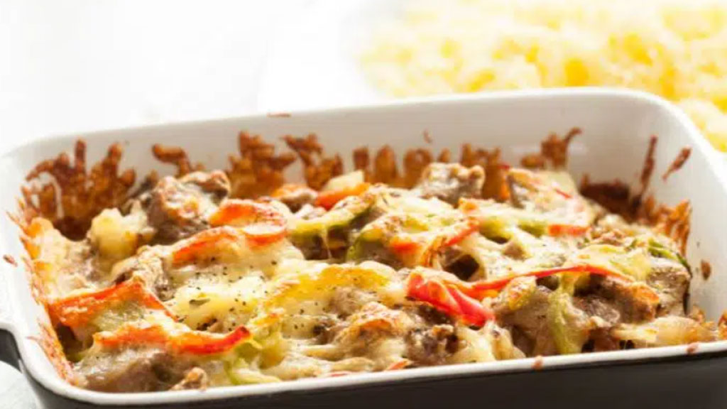 Carne moída gratinada