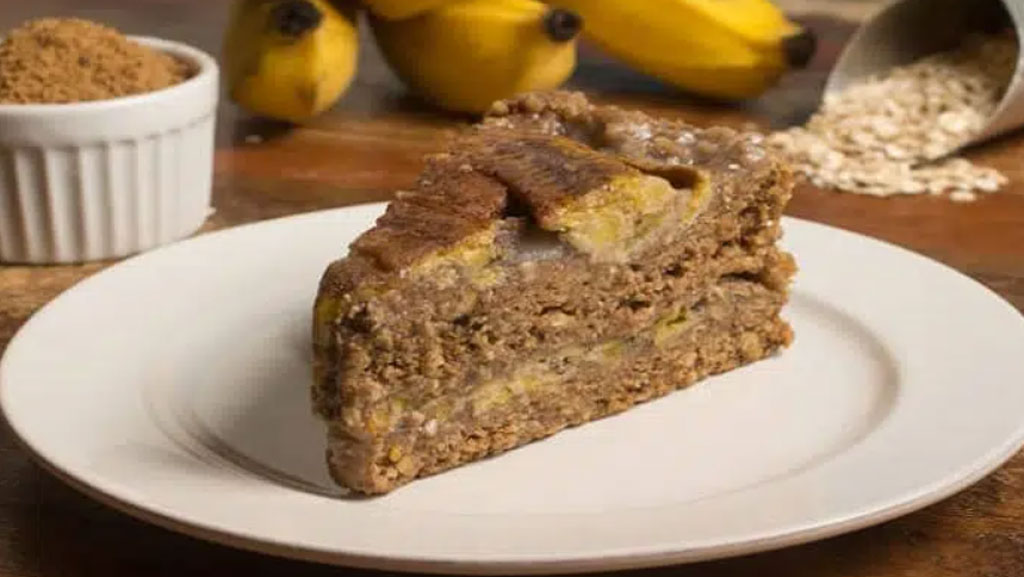 Bolo de doce de leite com banana