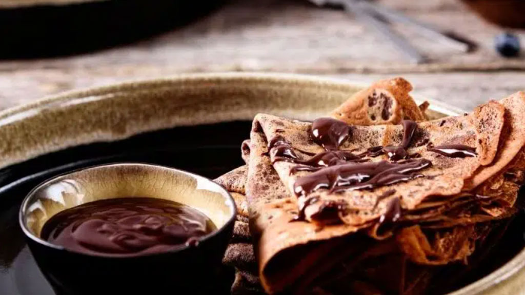 Crepe de chocolate