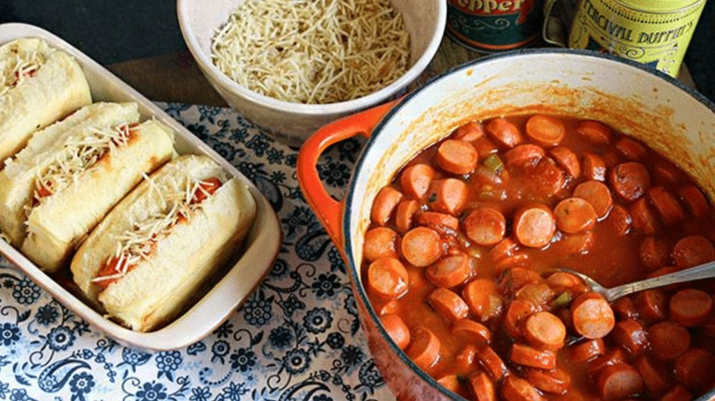 Molho de salsicha para cachorro quente