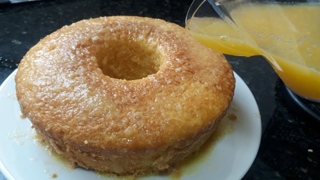 Bolo de laranja fofinho