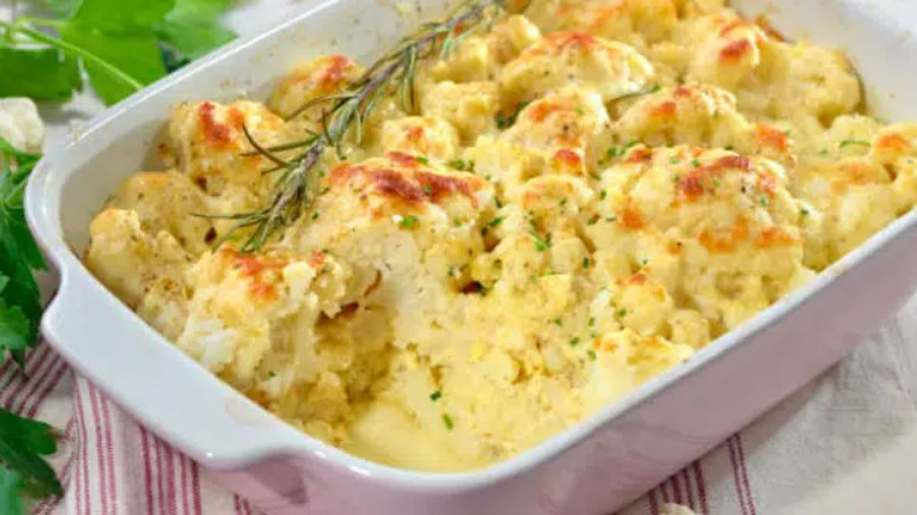 Couve flor gratinado