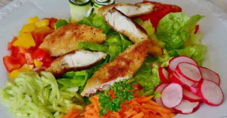 Salada de frango com grão de bico, super saboroso e muito fácil e fazer