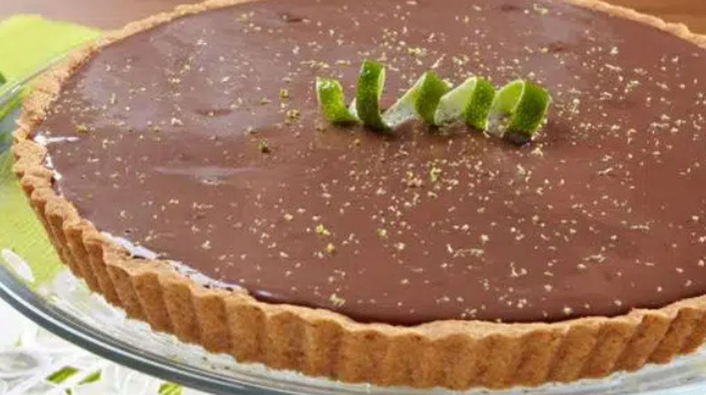 Torta com mousse de Nutella