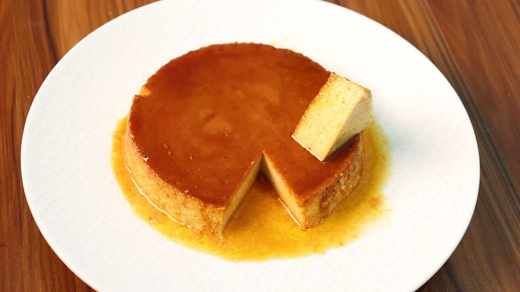 Flan doce de leite