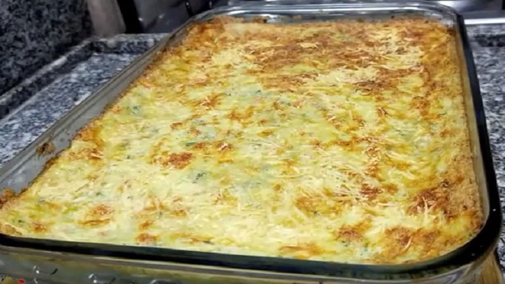 Bacalhau gratinado super cremoso