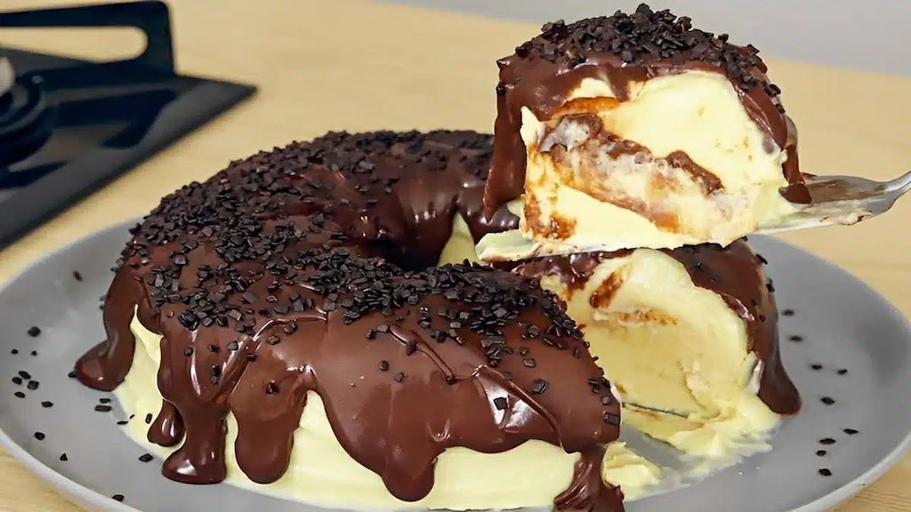 Cassata deliciosa com ganache