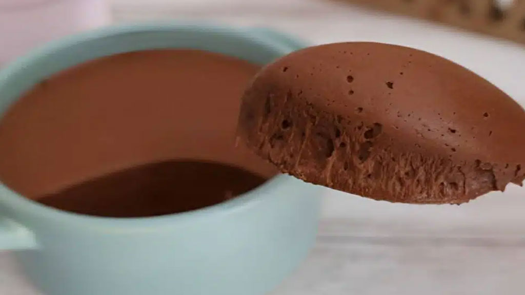 Mousse aerado de chocolate