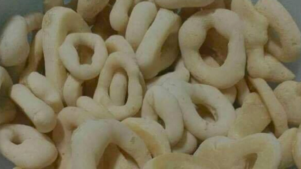 Rosquinhas de polvilho igual de saquinho