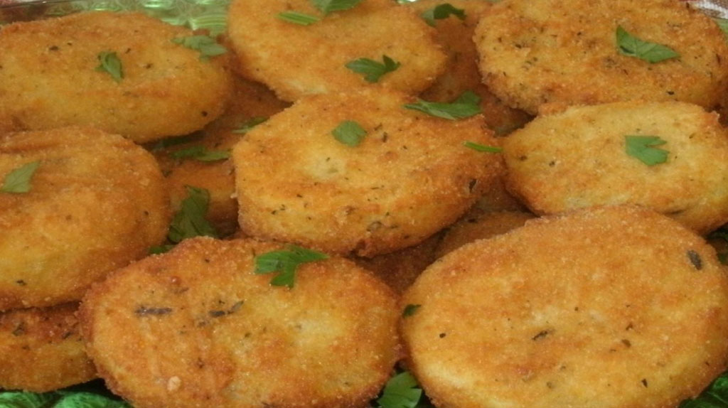 Batata crocante a milanesa