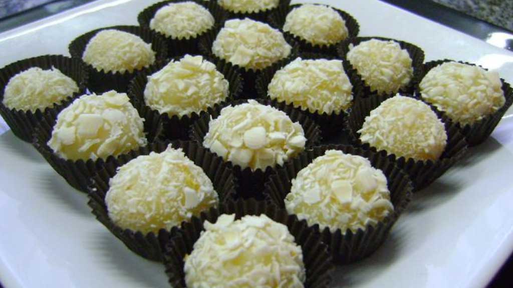 Brigadeiro de chocolate branco