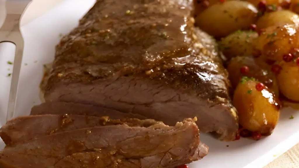 Carne assada na pressão