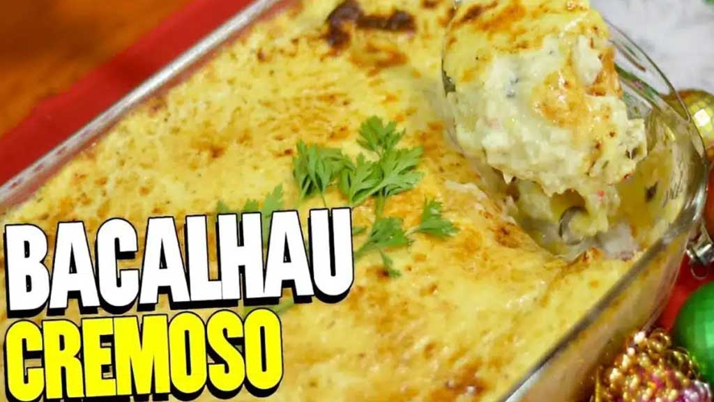 Bacalhau ao molho cremoso