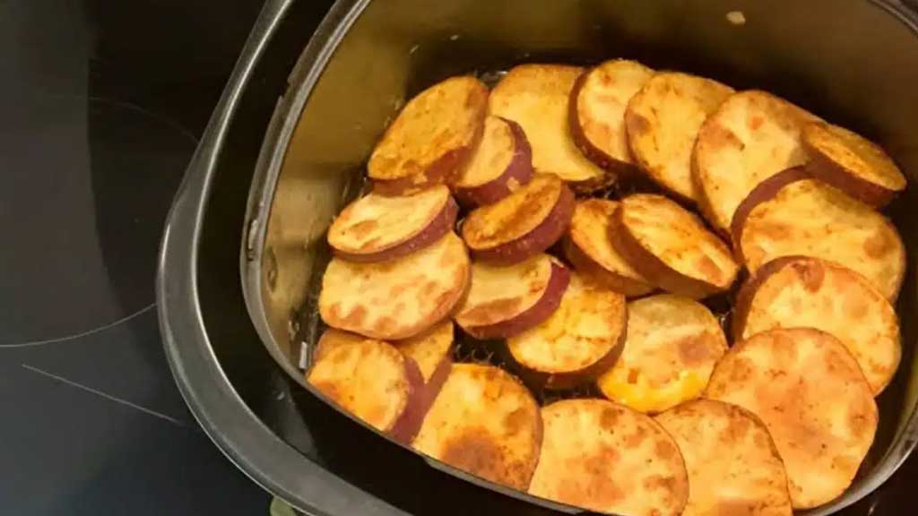 Batata doce sequinha na airfryer