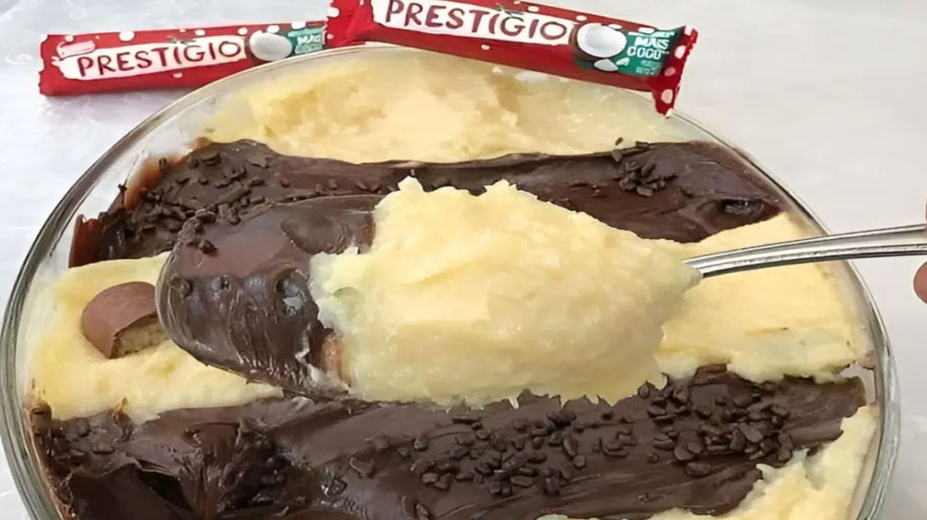 Prestígio cremoso na travessa