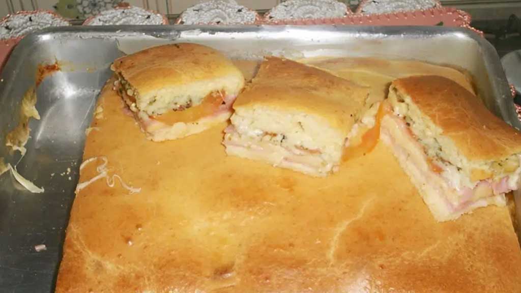 Torta pizza na assadeira