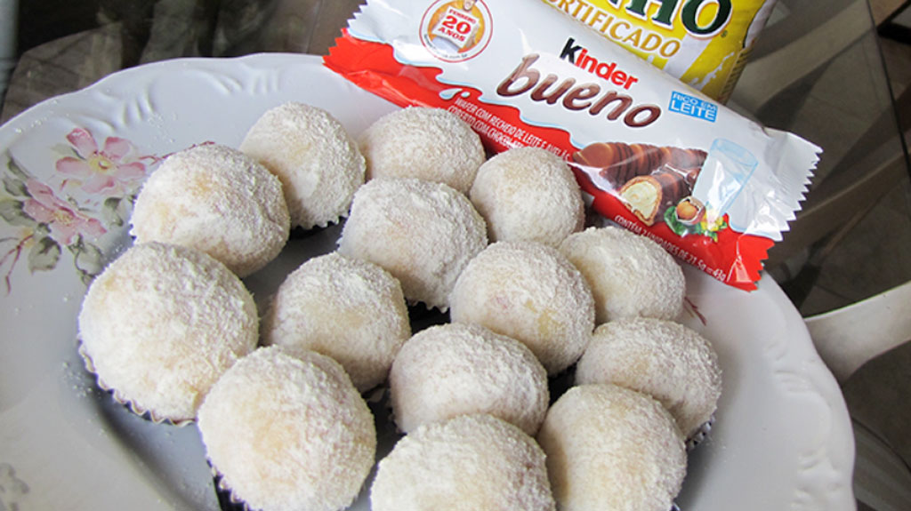 Brigadeiro de leite com kinder bueno