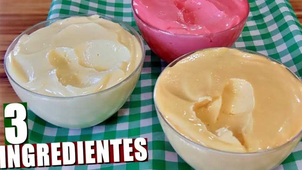 Mousse prático de 3 ingredientes