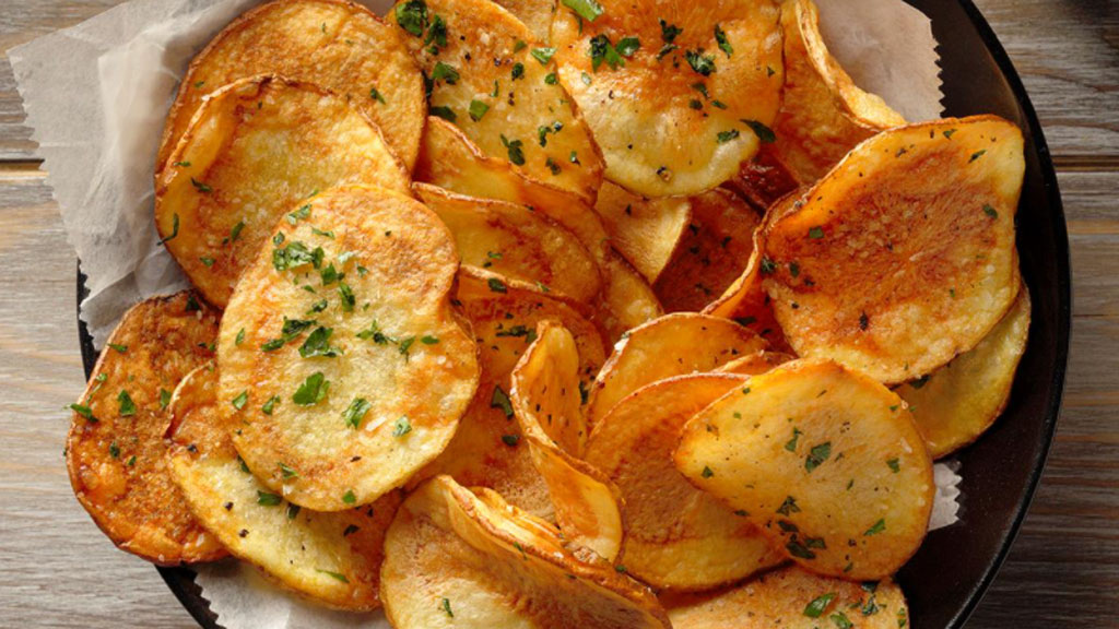 Chips de batata sequinha