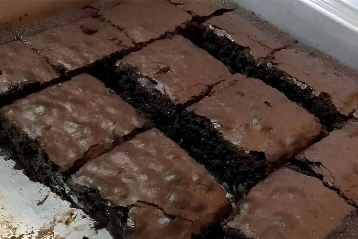 Brownie assado super cremoso