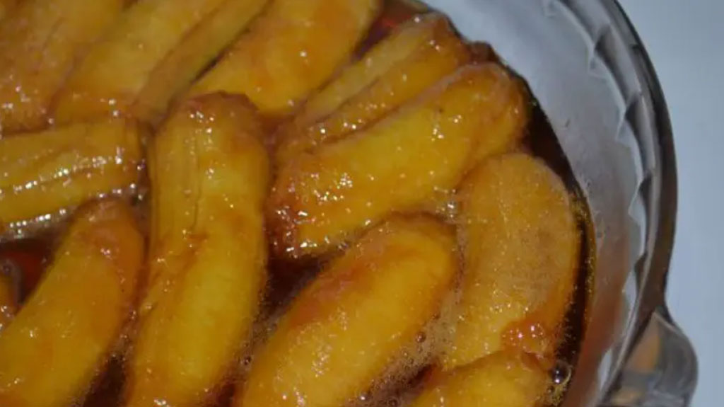 Banana caramelizada com 3 ingredientes