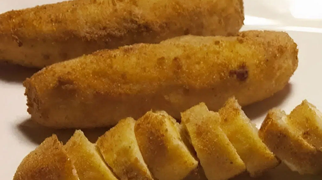 Banana frita sequinha