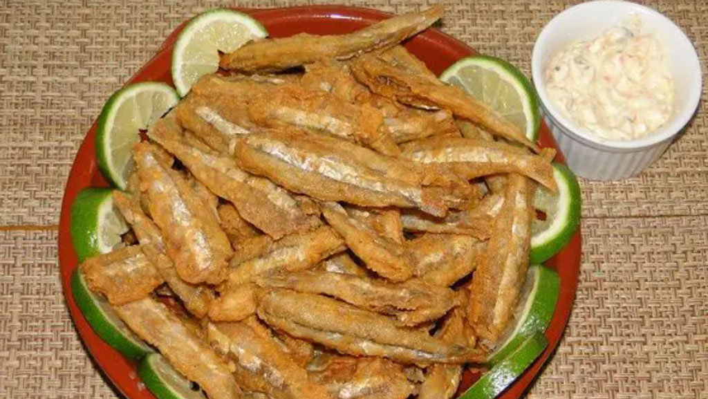 Manjubinhas frita