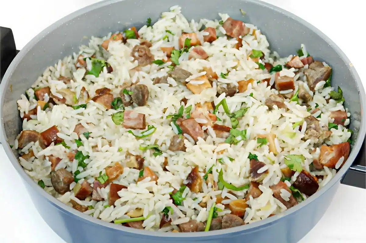 Arroz carreteiro delicioso