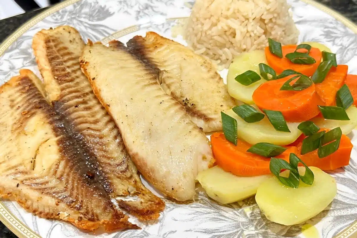 Filé de peixe na airfryer