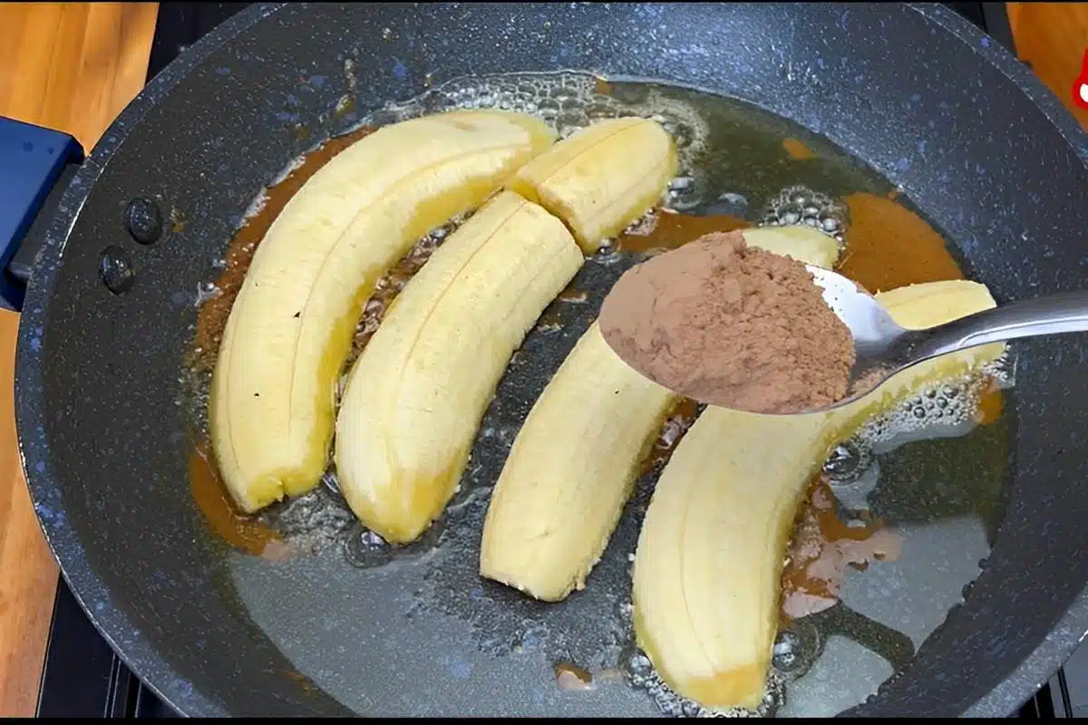 Sobremesa de banana prática
