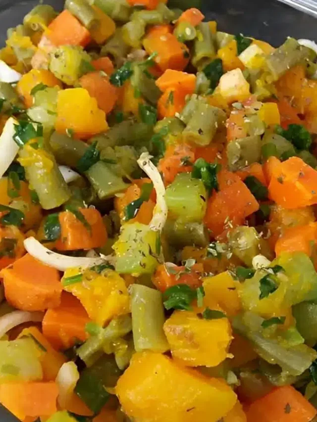 Salada de legumes prática