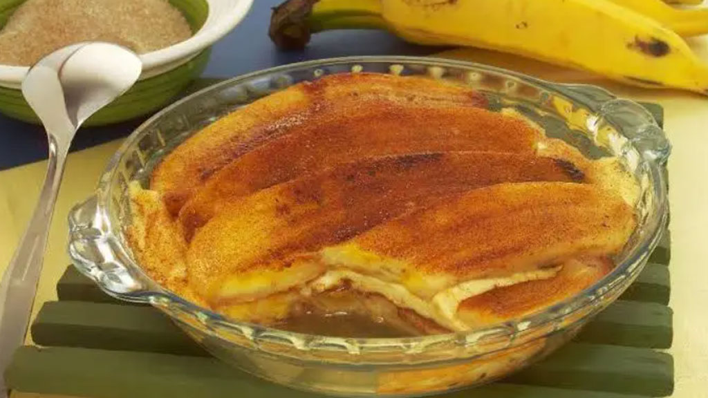 Doce de banana com canela