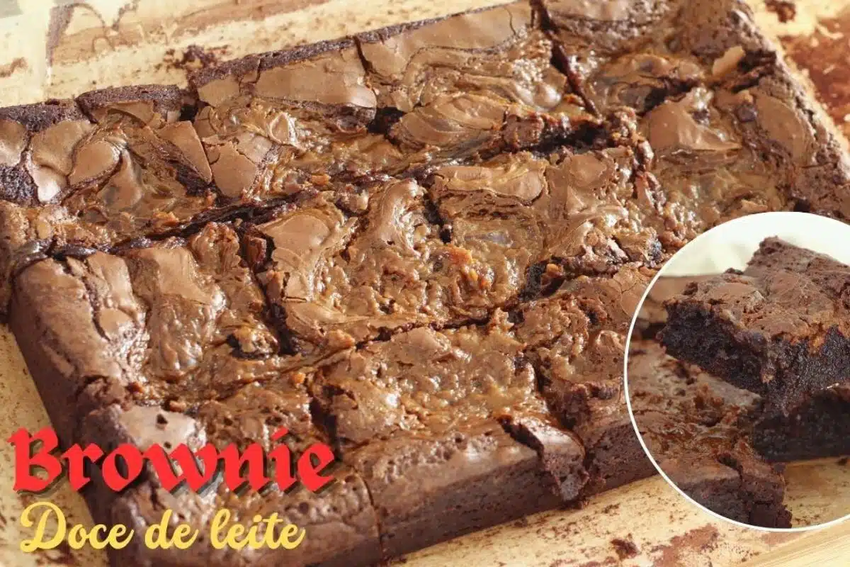 Brownie craquelado