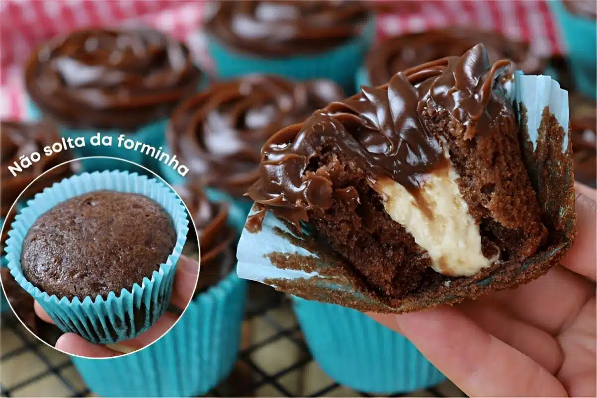 Cupcake de chocolate econômico