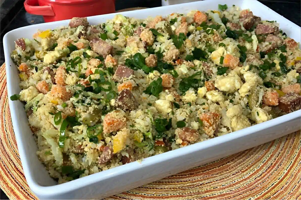 Farofa de arroz amanhecido