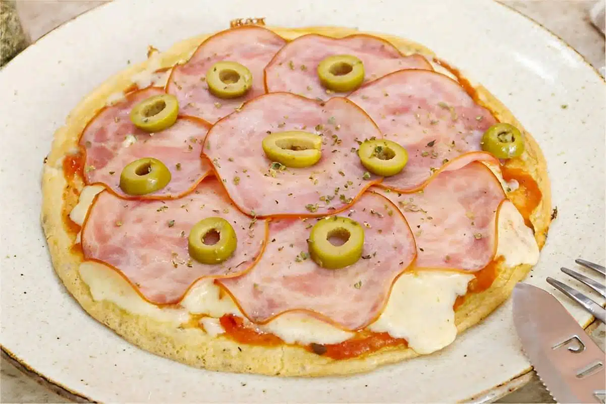 Pizza de frigideira sem farinha