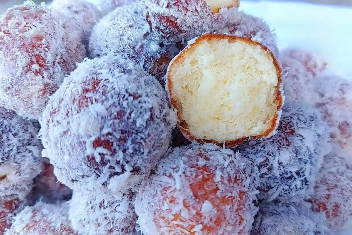 Bolinho de chuva nevado