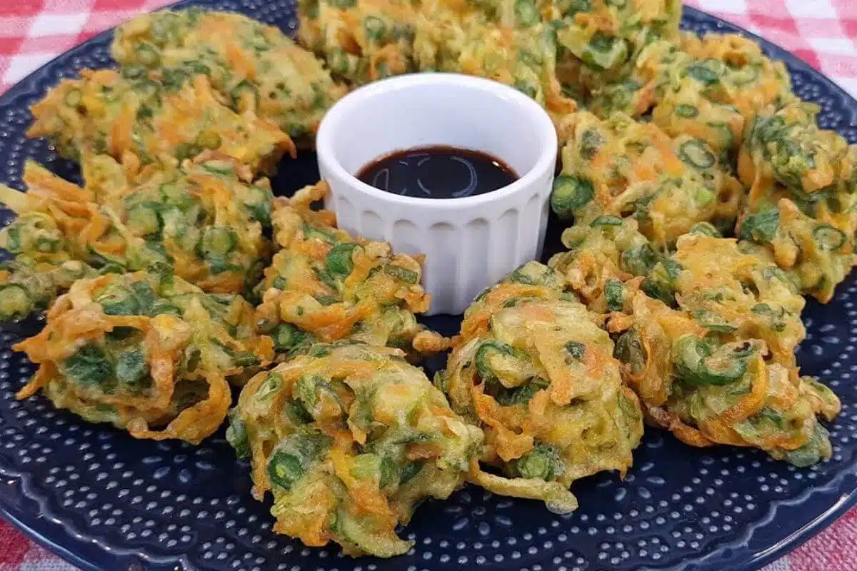 Bolinho de legumes crocante