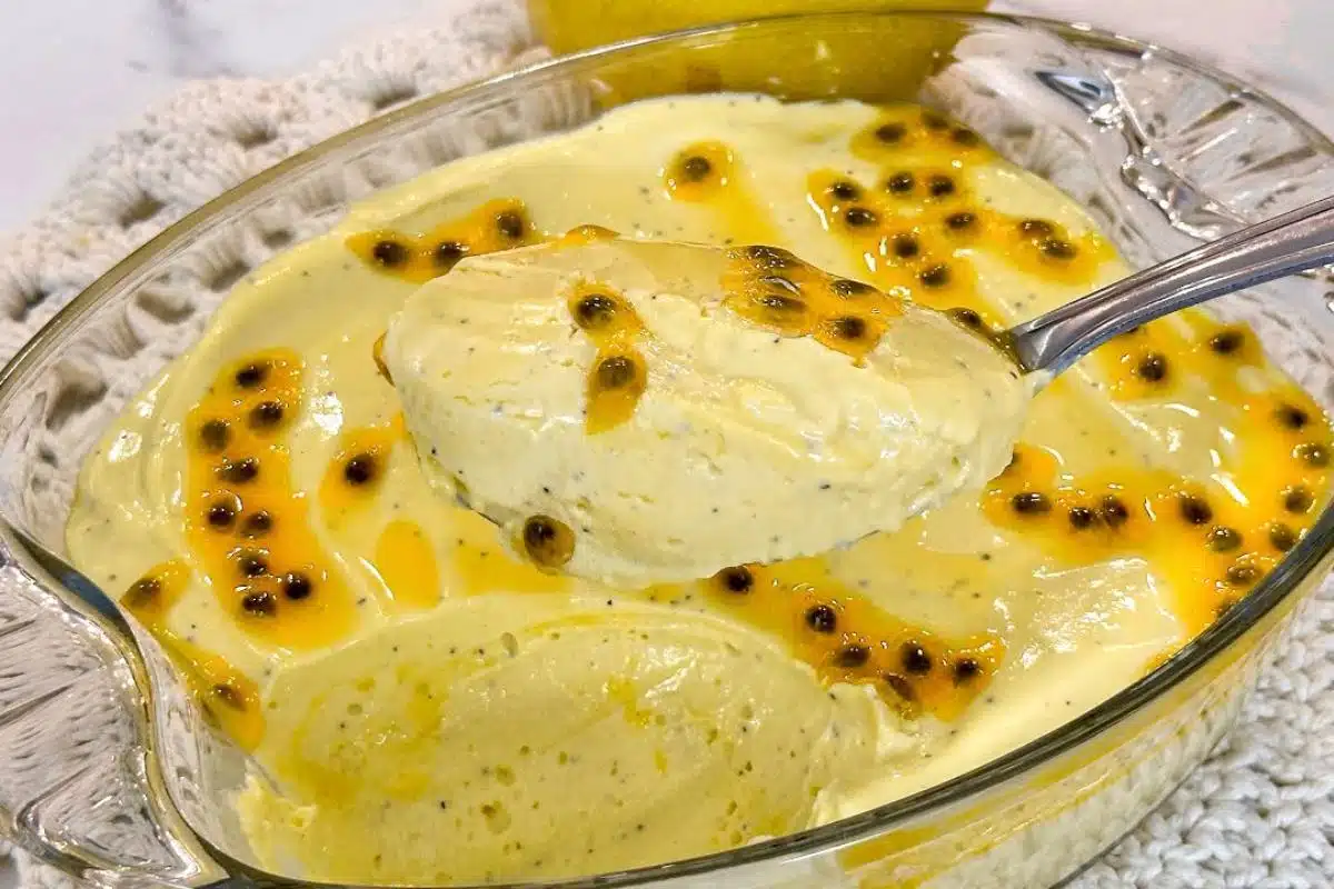 Mousse de maracujá sem leite condensado