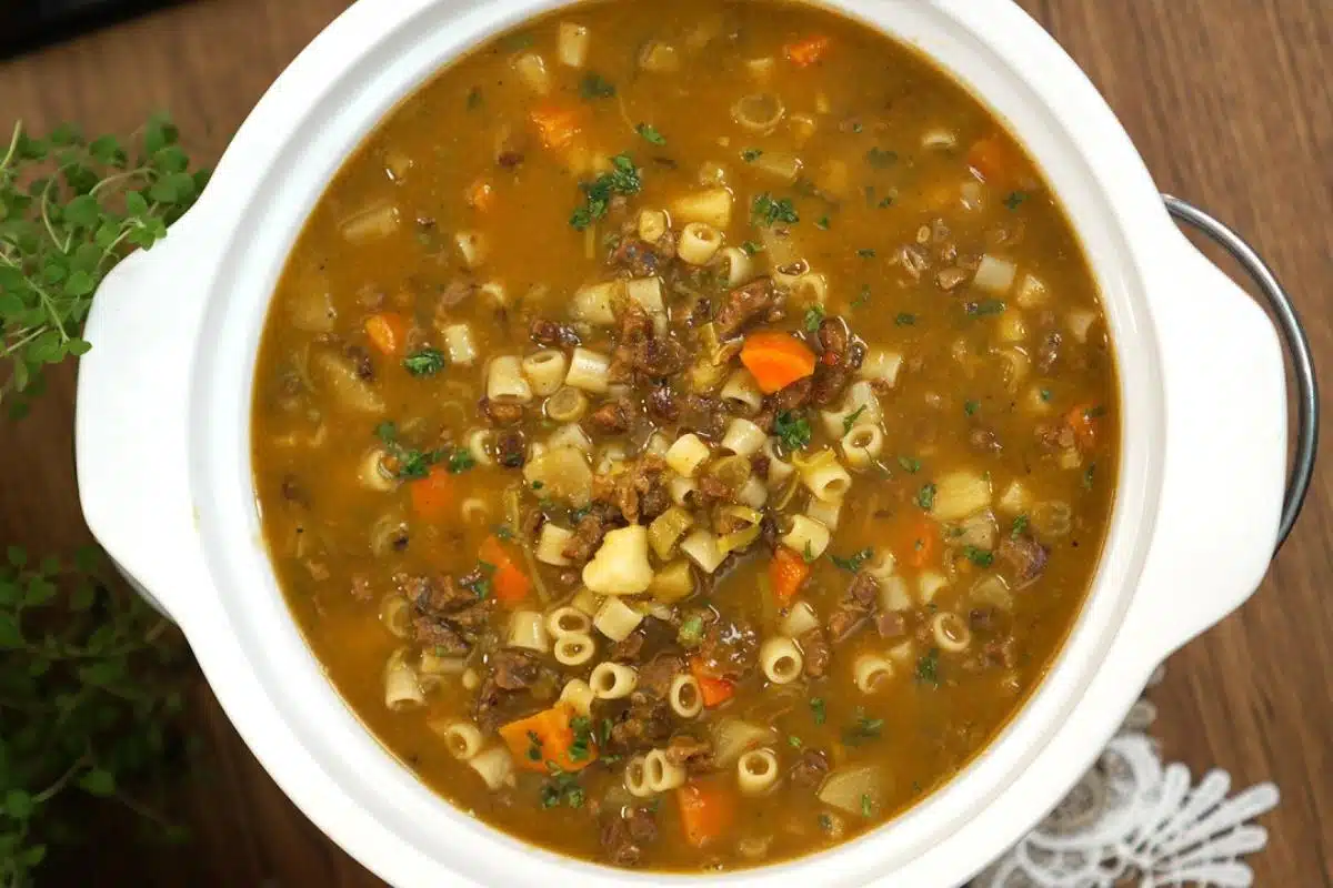 Sopa cremosa de legumes