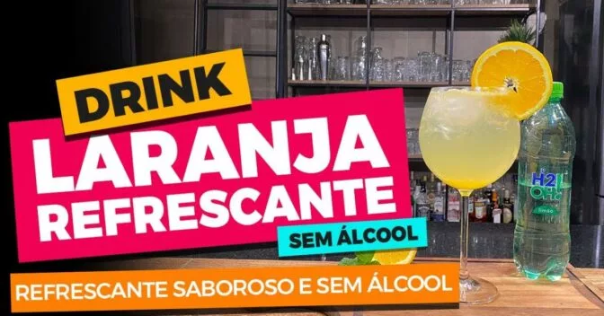 Drink de laranja sem álcool