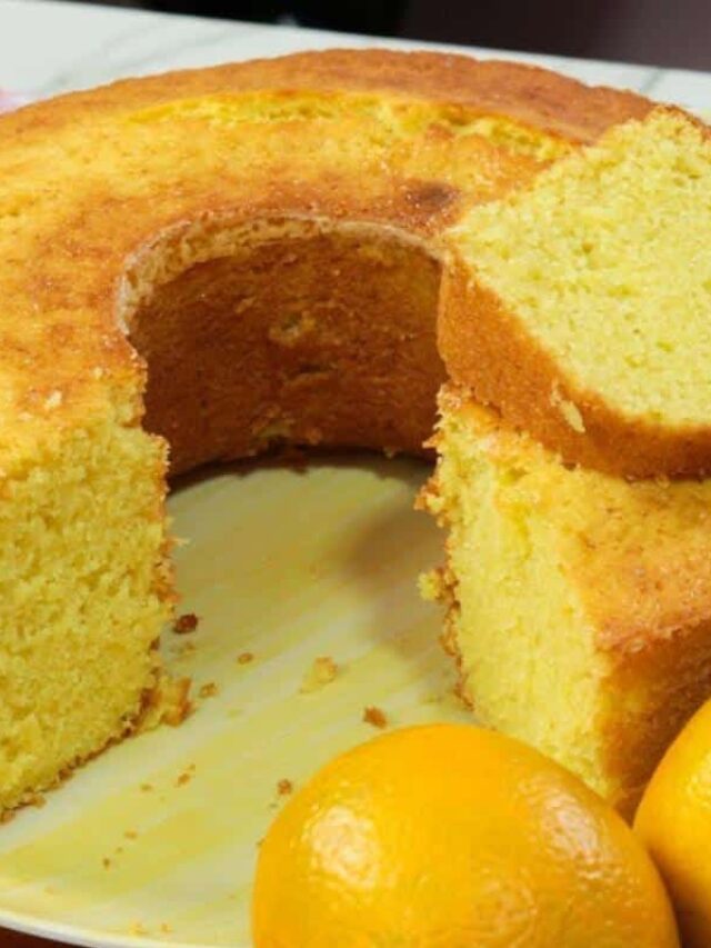 Bolo de laranja de liquidificador