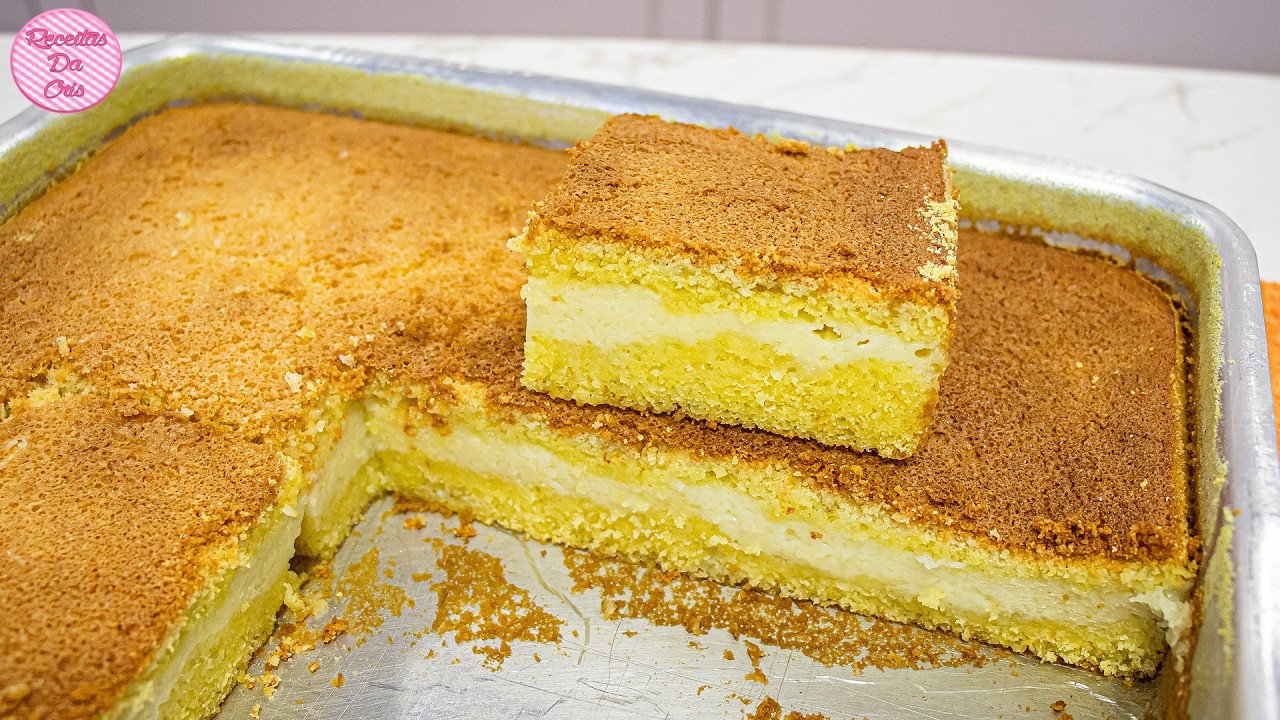 Bolo de fubá cremoso