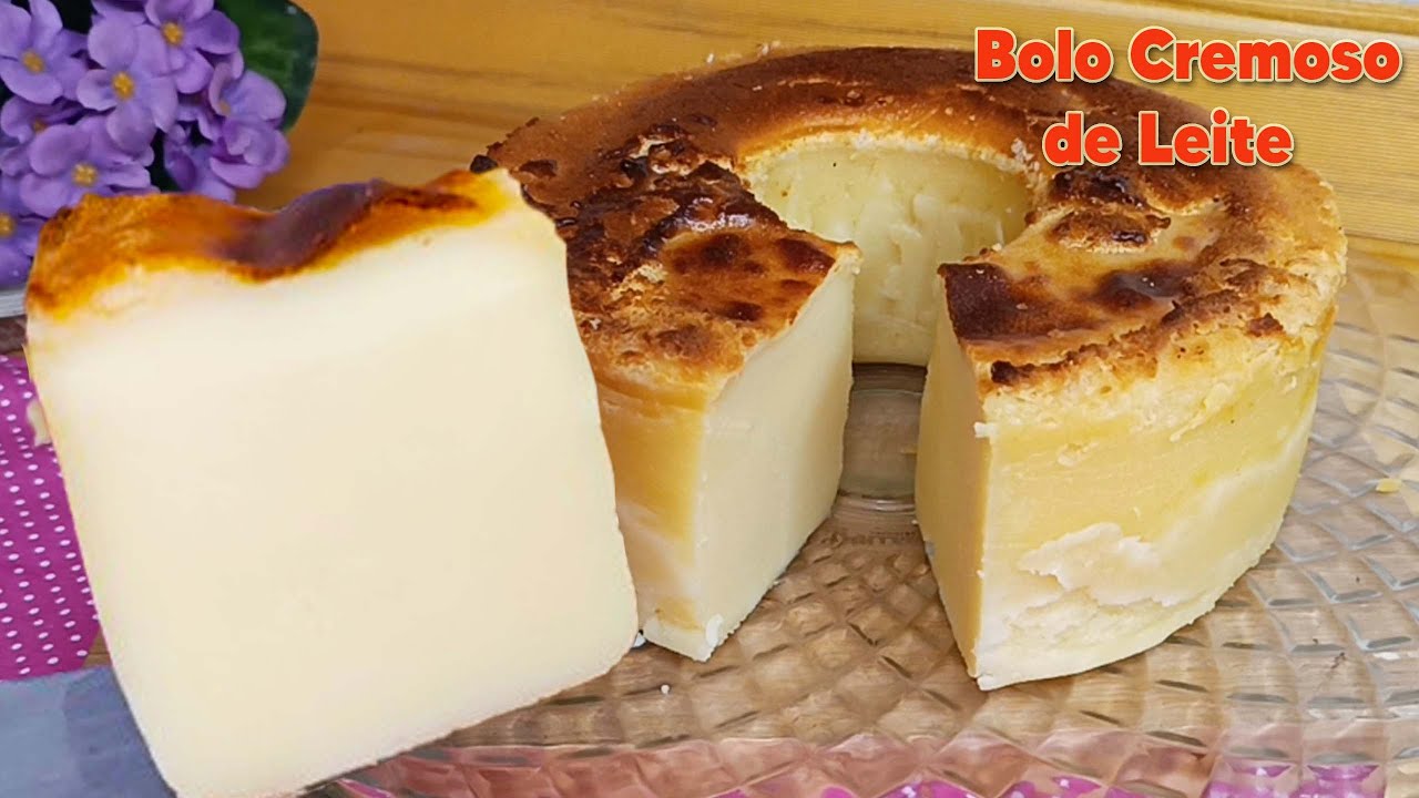 Bolo de leite cremoso