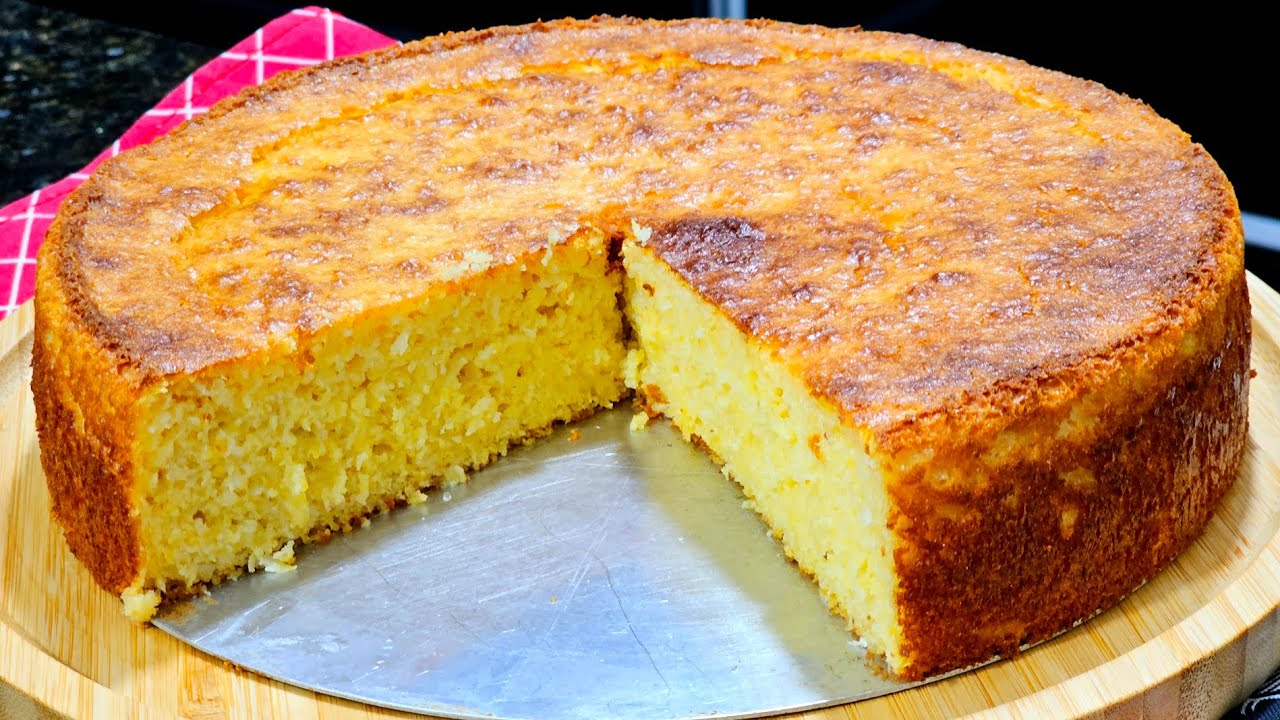 Bolo de milho sem farinha